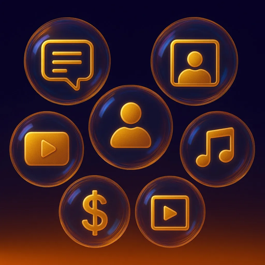Image showing tiktok content types
