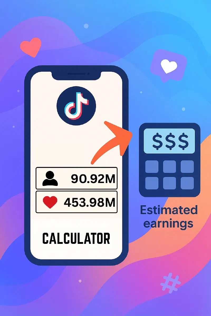 Hiển thị kết quả của Máy Tính TikTok